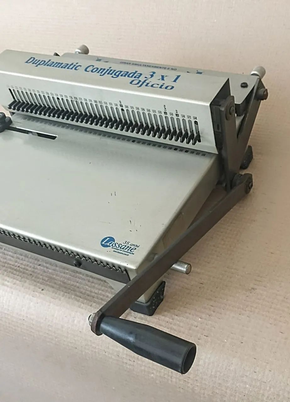Encadernadora Manual Lassane Duplamatic 3×1 Wire-O Ofício | Pouco Uso | semi nova