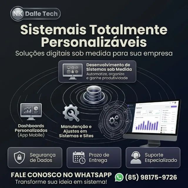 Desenvolvedor de Sistemas | Apps | Bots |  Landing Pages