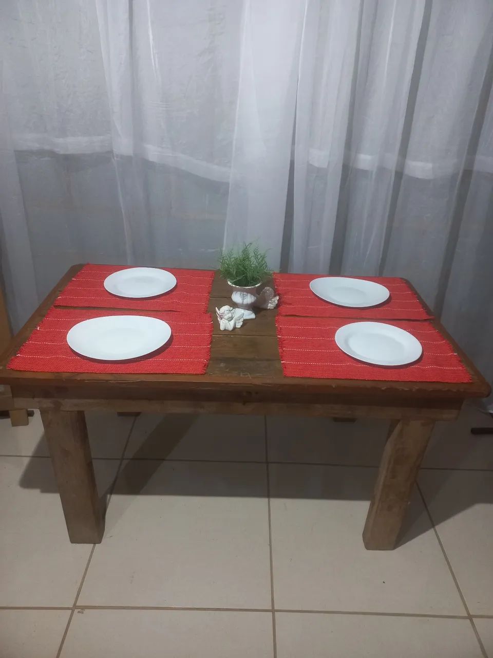Mesa de madeira de demolição. - Foto 2