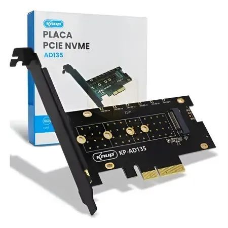 Placa Pcie 3.0 para Ssd M.2 Nvme Kp-ad135 - Knup *ENTREGA GRÁTIS*