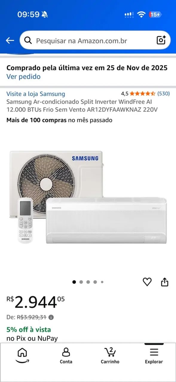 Ar Condicionado Samsung 