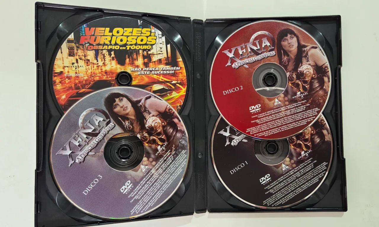 Box DVD Xena A Princesa Guerreira Temp. 1 Vol. 1 e 2 - DVD, Blu