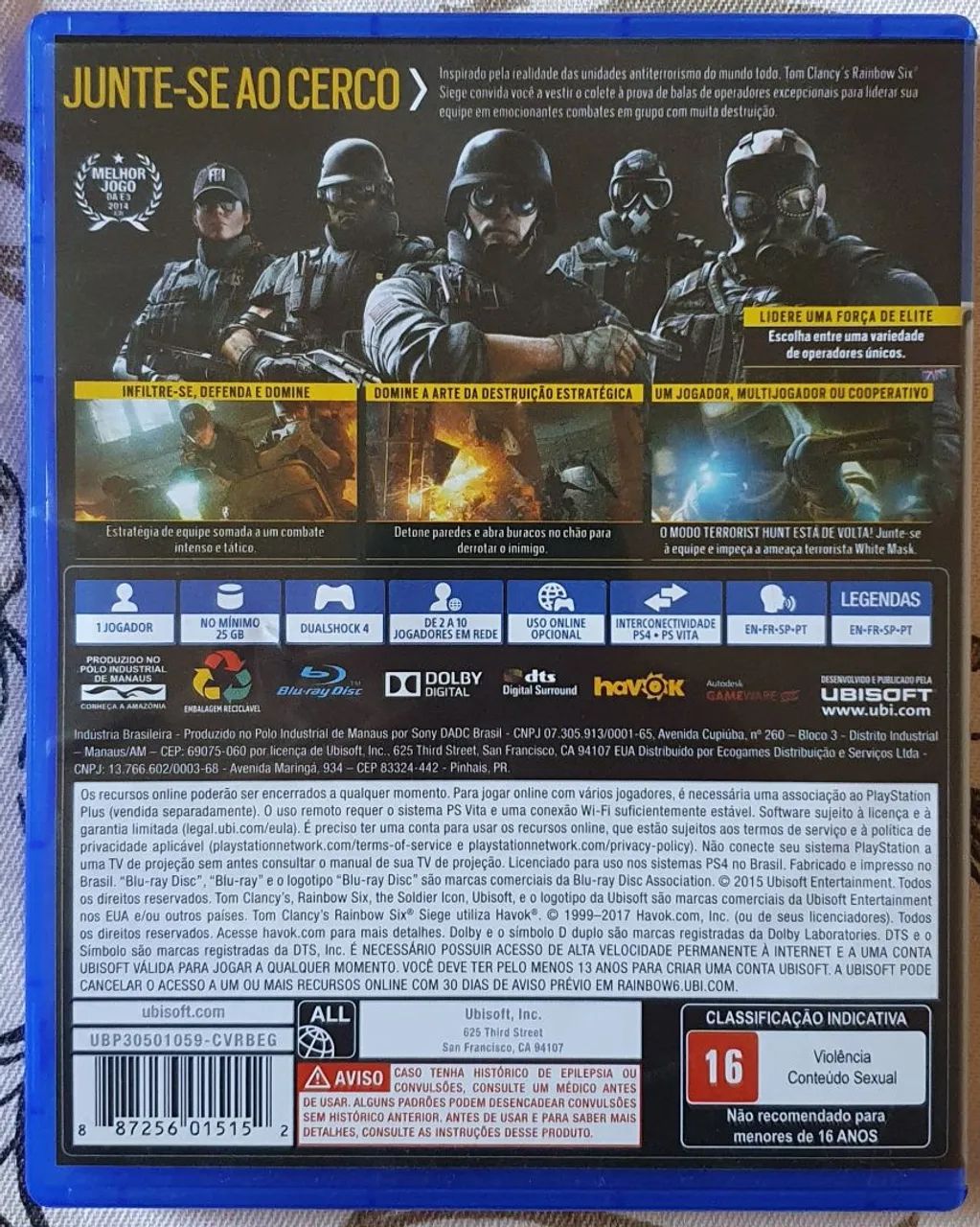 Rainbow Six Siege (Usado) - PS4 - Foto 2