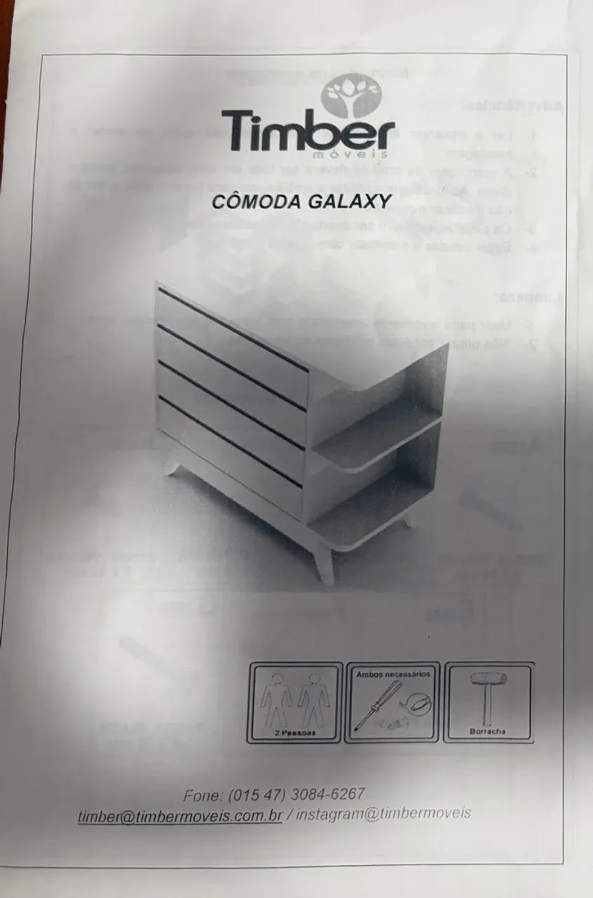 Comoda timber 4 gavetas - Foto 3