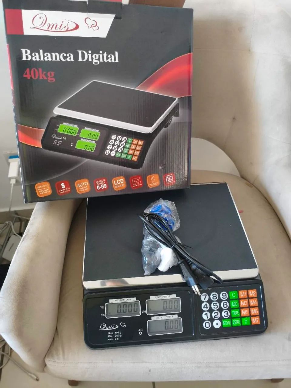 Balança 40 kg comercial Max preta 