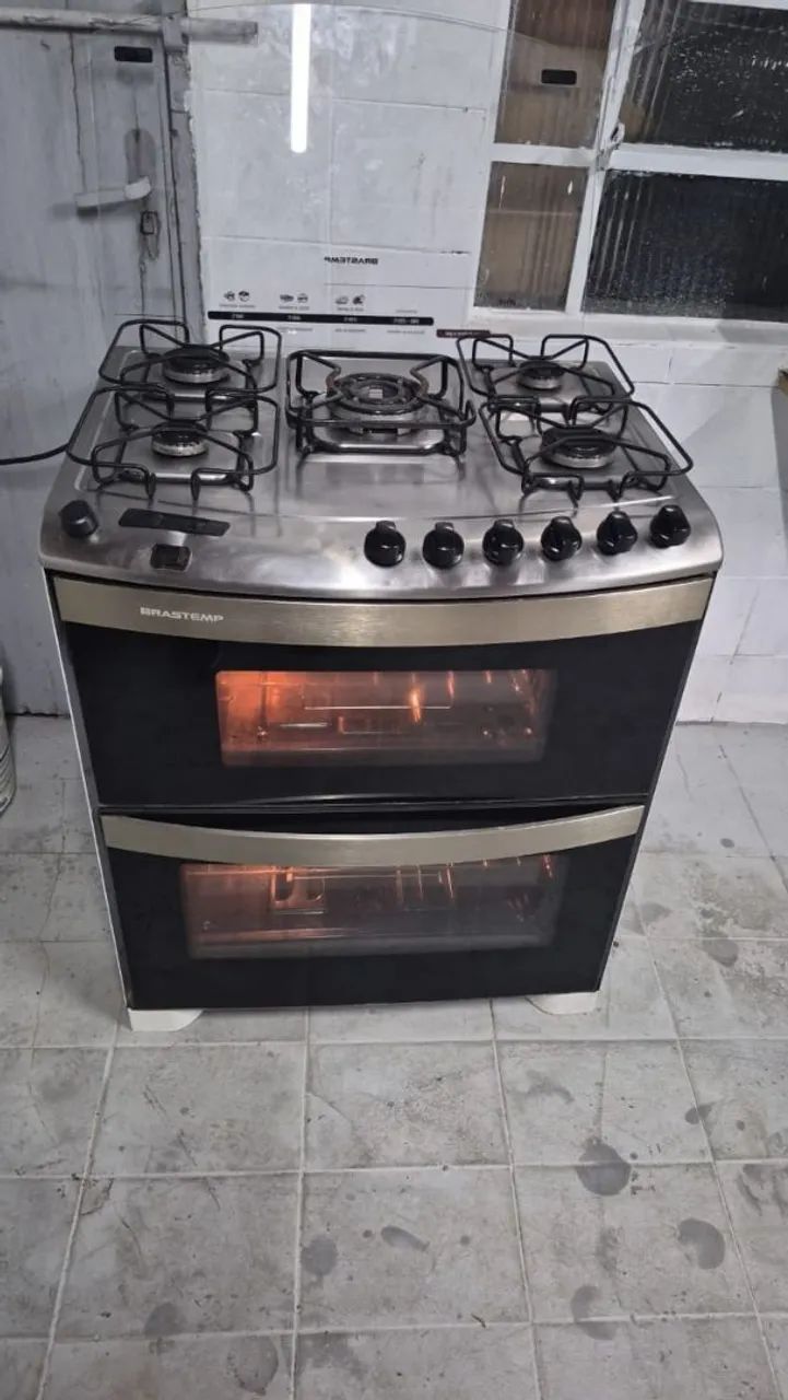 Fogão Brastemp 5 bocas elétrico