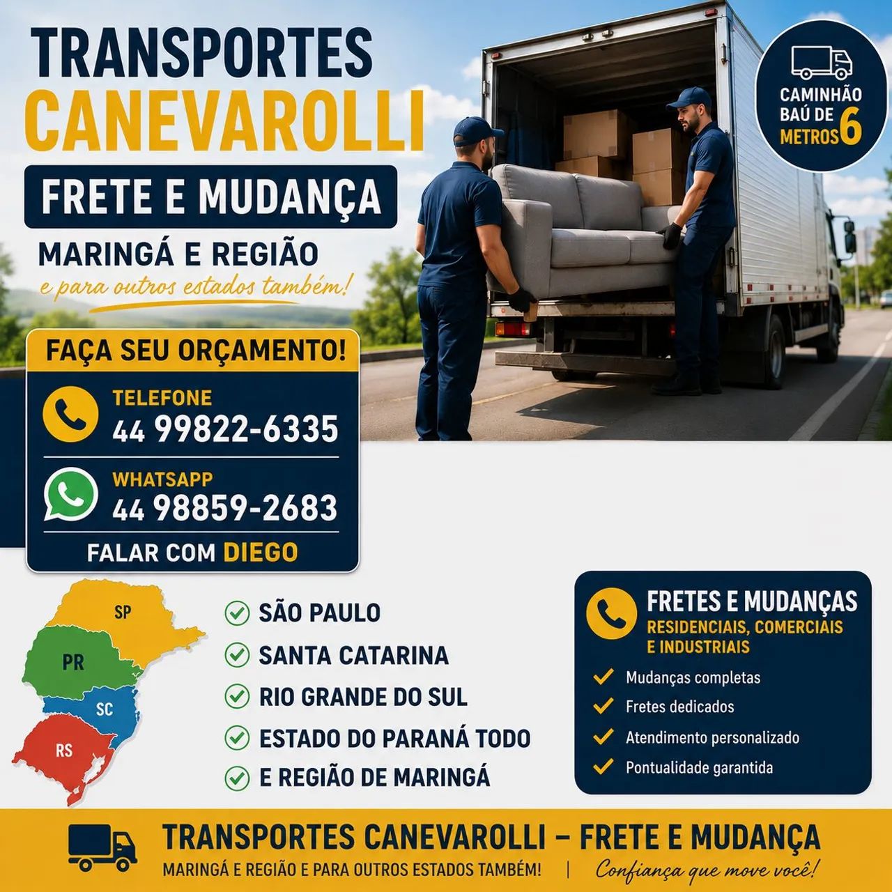 Frete e mudanca