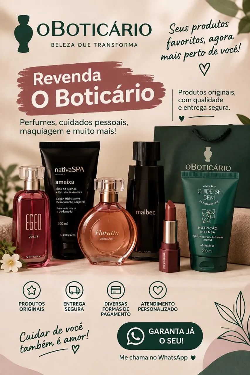 Revendo boticário 