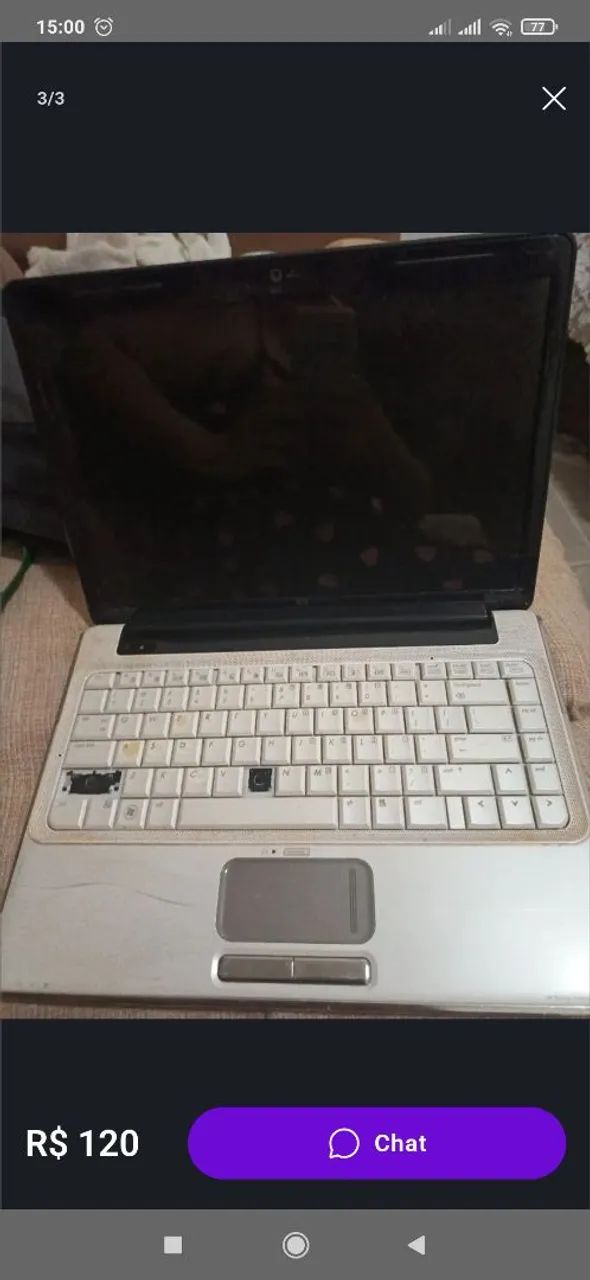 NOTEBOOK HP COM DEFEITO 