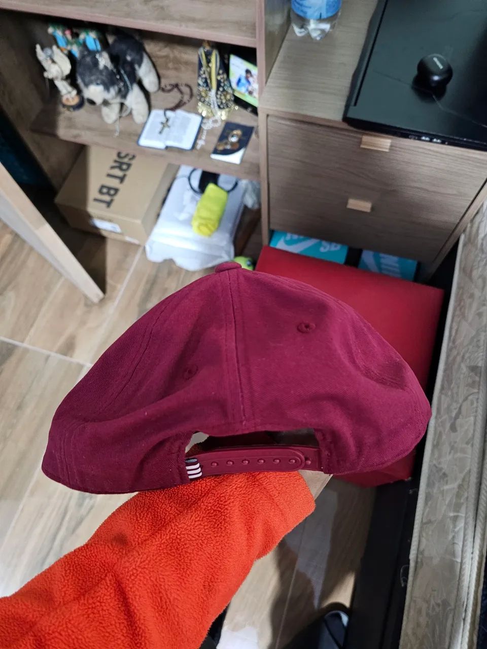 Boné adidas trefoil vinho com regulagem - Foto 2
