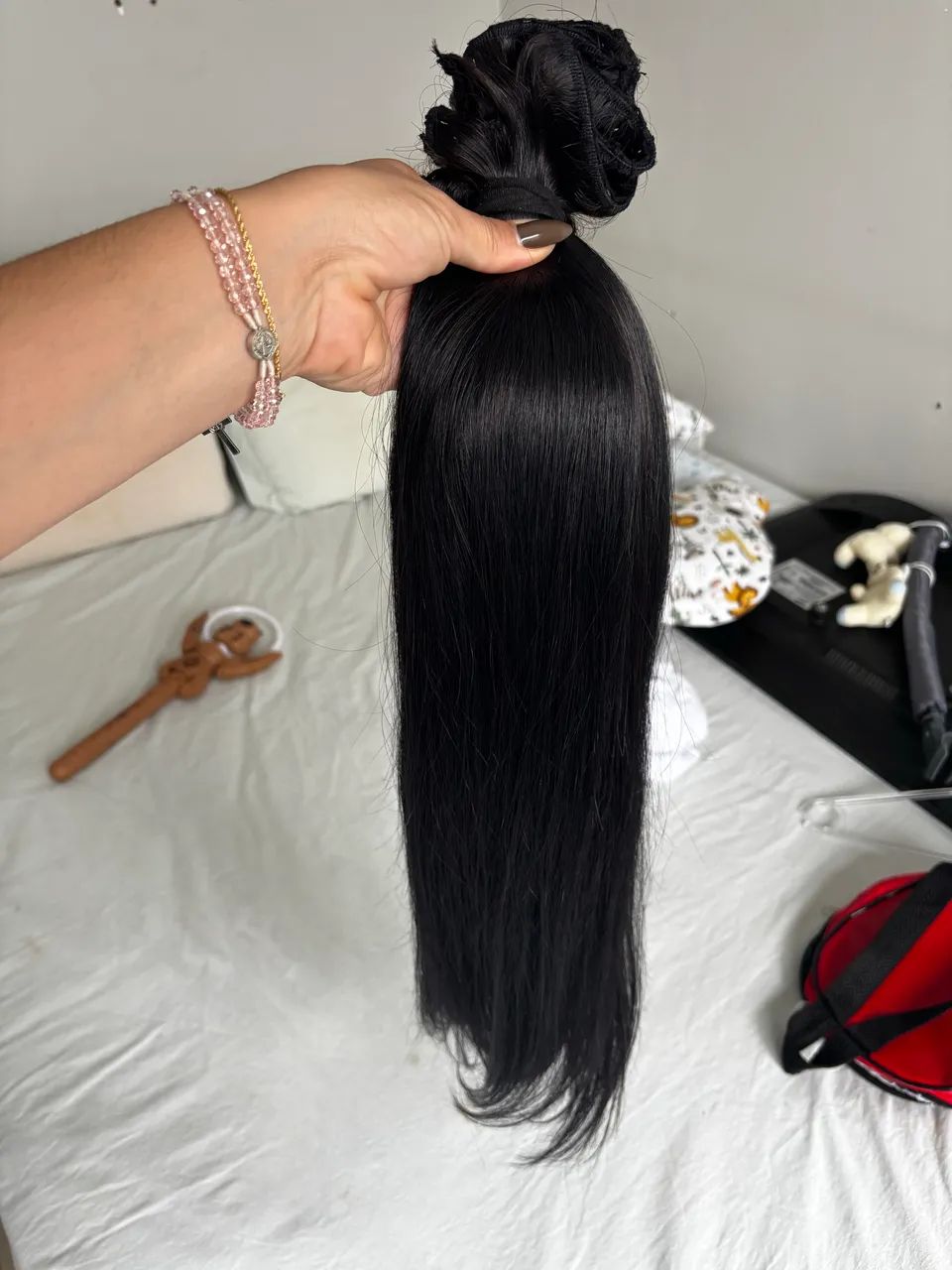  Cabelo humano 60cm 230 gramas  - Foto 3