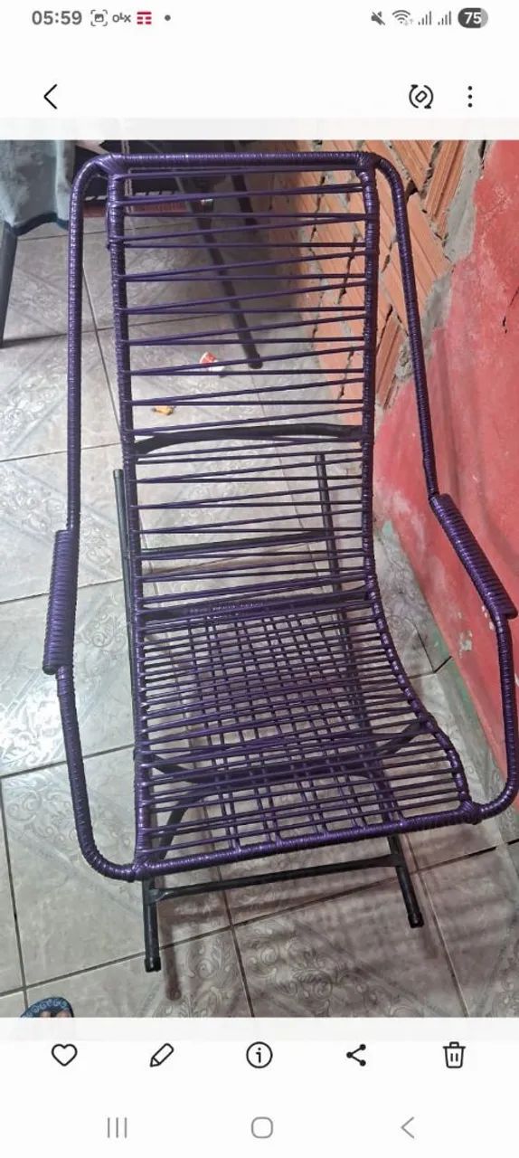 Cadeira de balanço nova