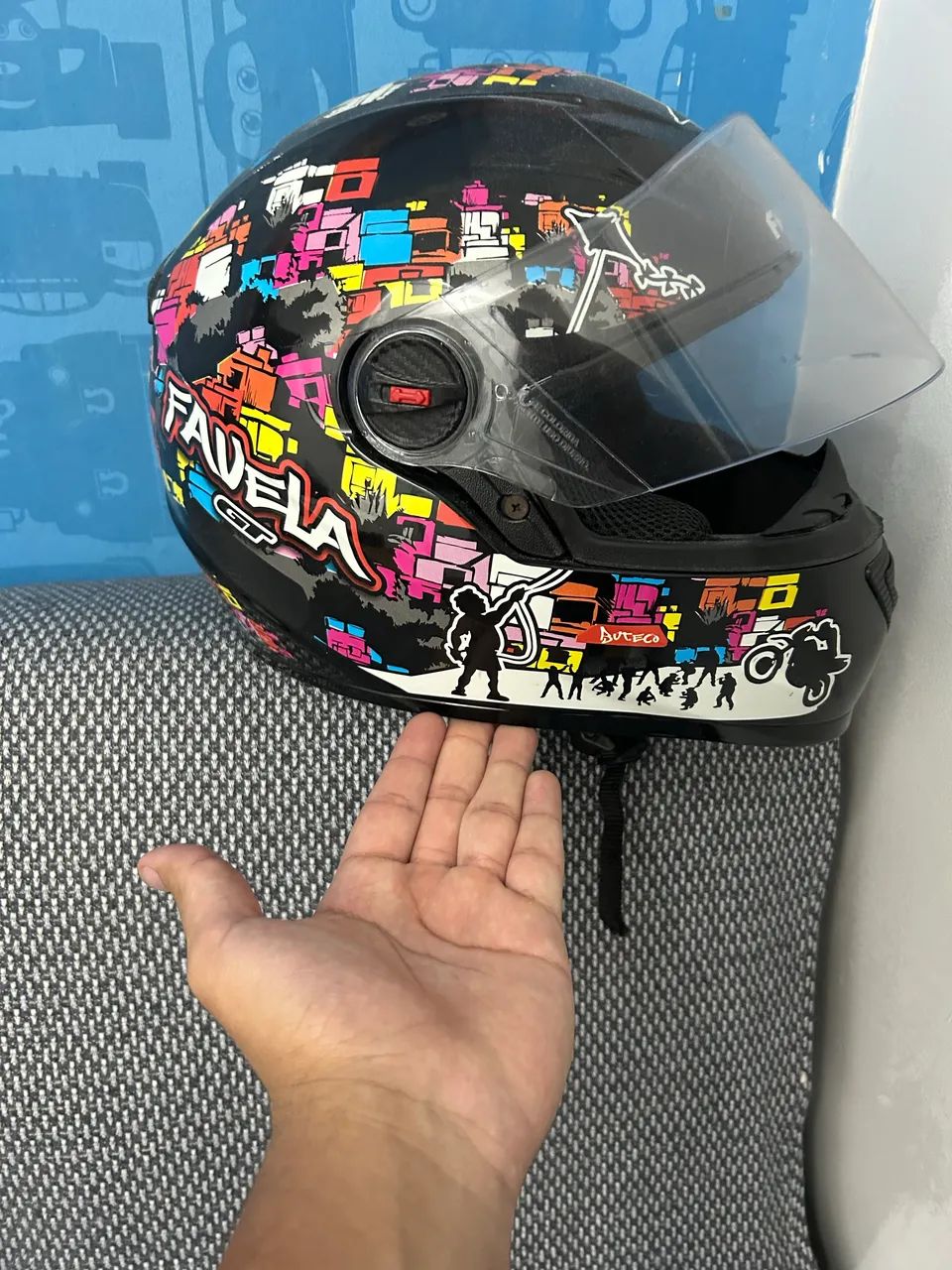 Capacete fw3 Favela  - Foto 2