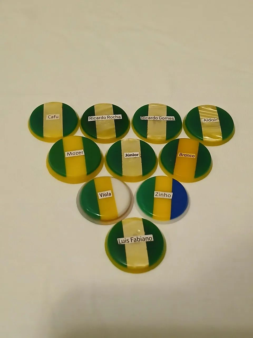 Lindo time de botão do Brasil 2,5 a 2,7