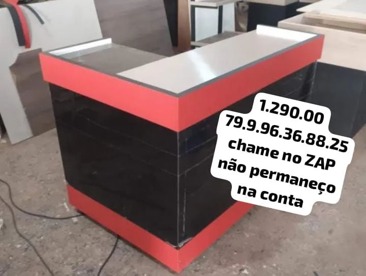 Balcão caixa check-out novo