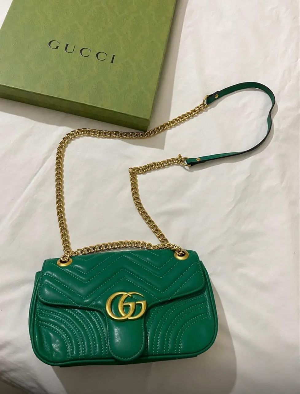 Bolsa marmont Gucci couro