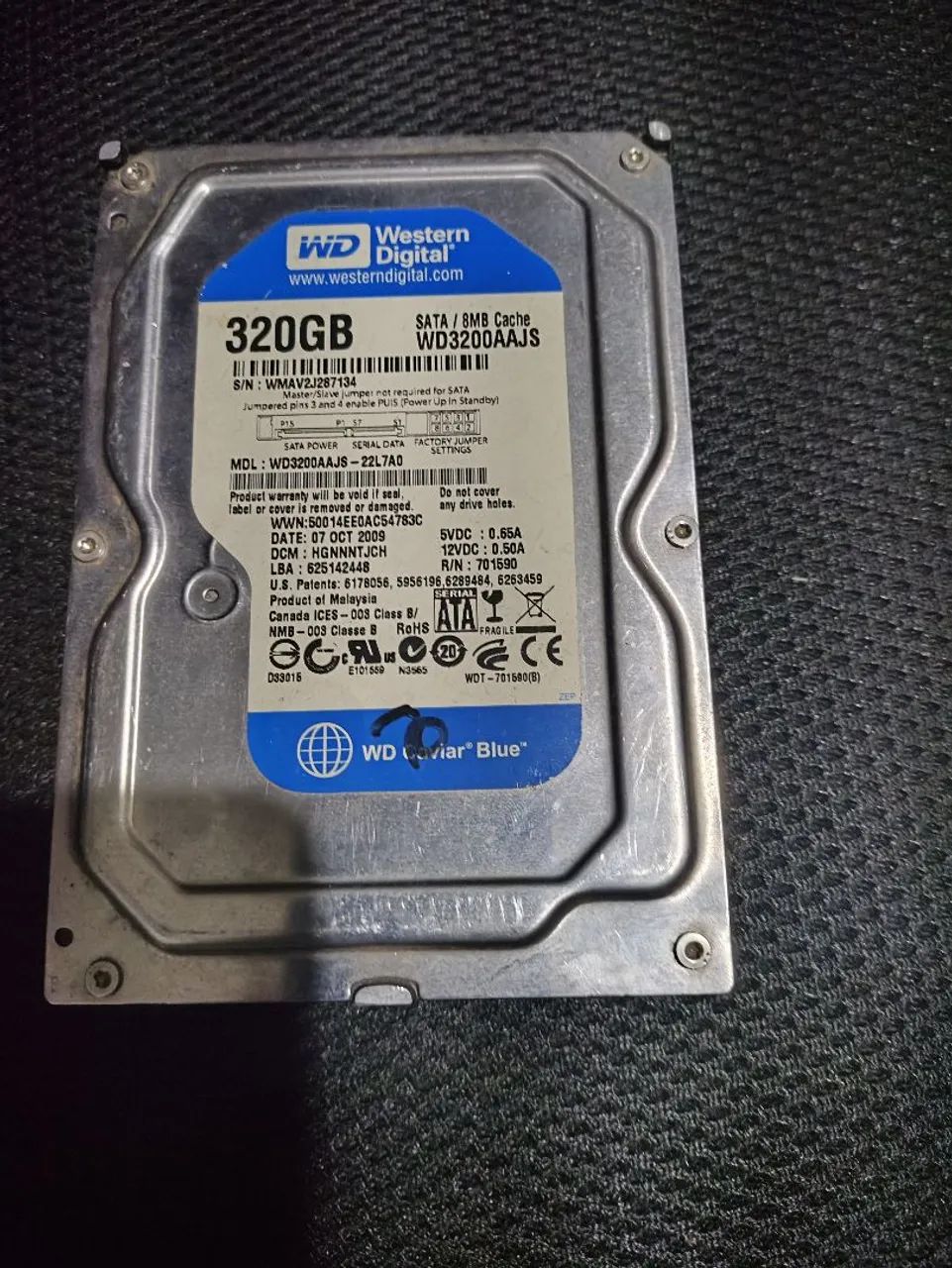 HD 320GB western digital