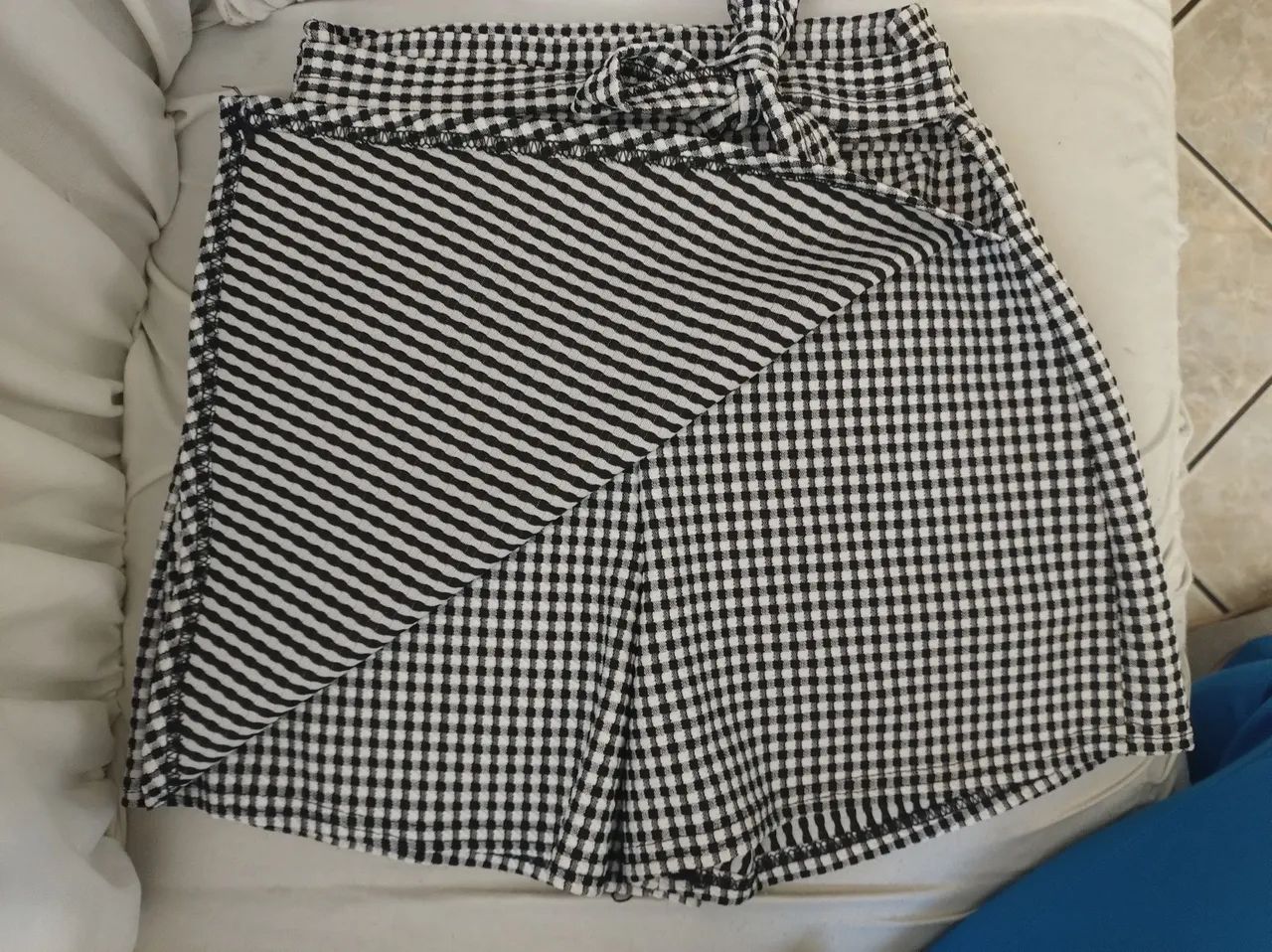 Saia short xadrez  - Foto 2