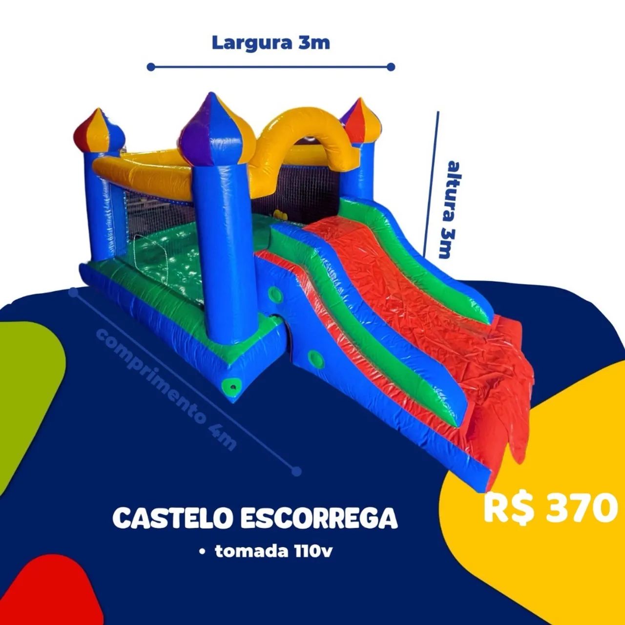 Locação de brinquedos infláveis - Foto 3
