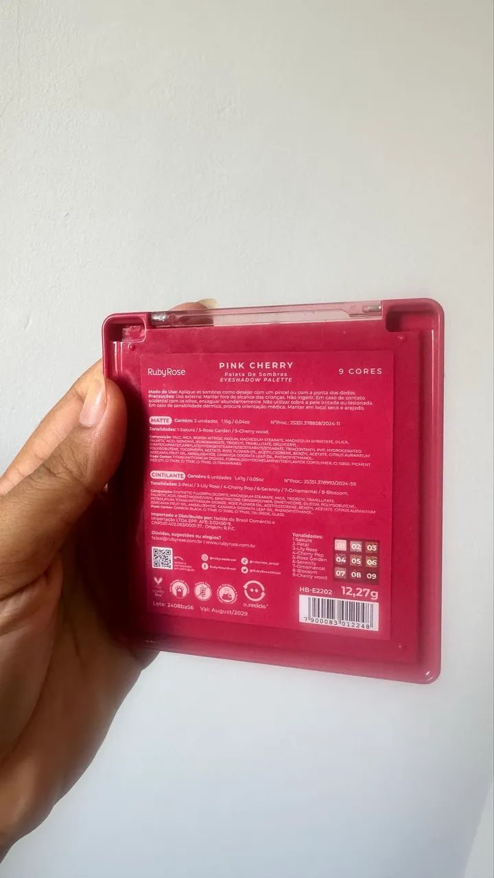 Paleta de Sombra Cherry Ruby Rose - Foto 3