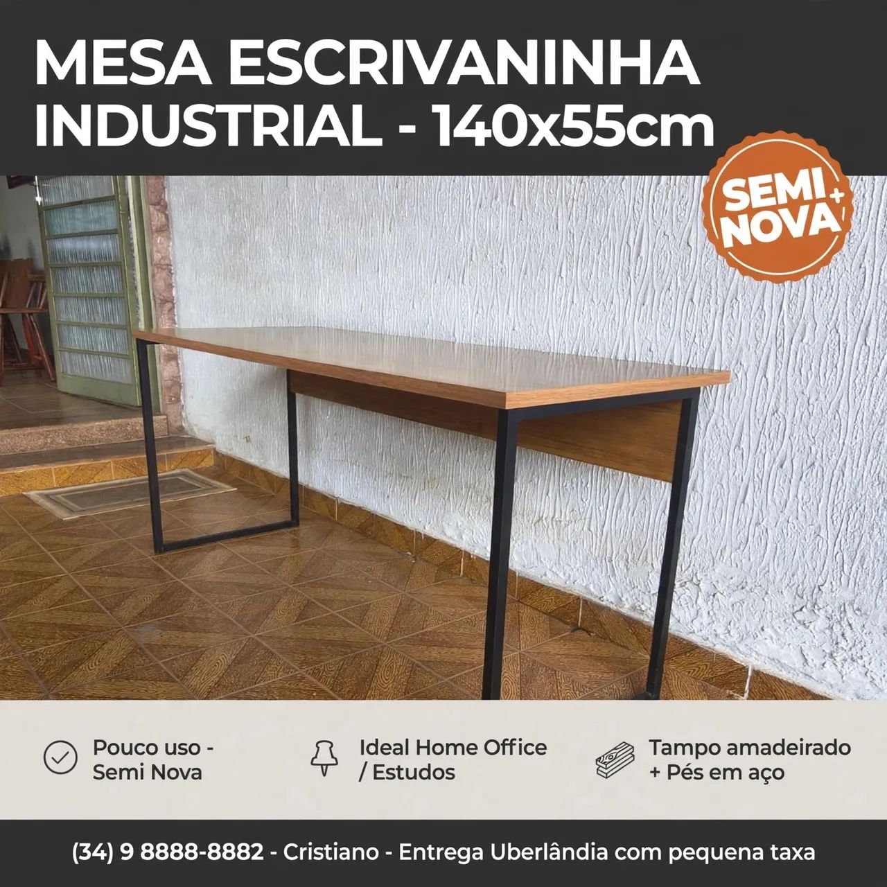 Mesa industrial escritório 