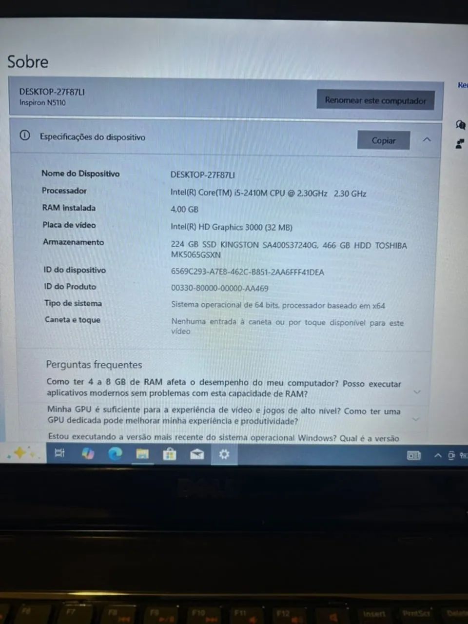 Vendo notebook dell i5 - Foto 4