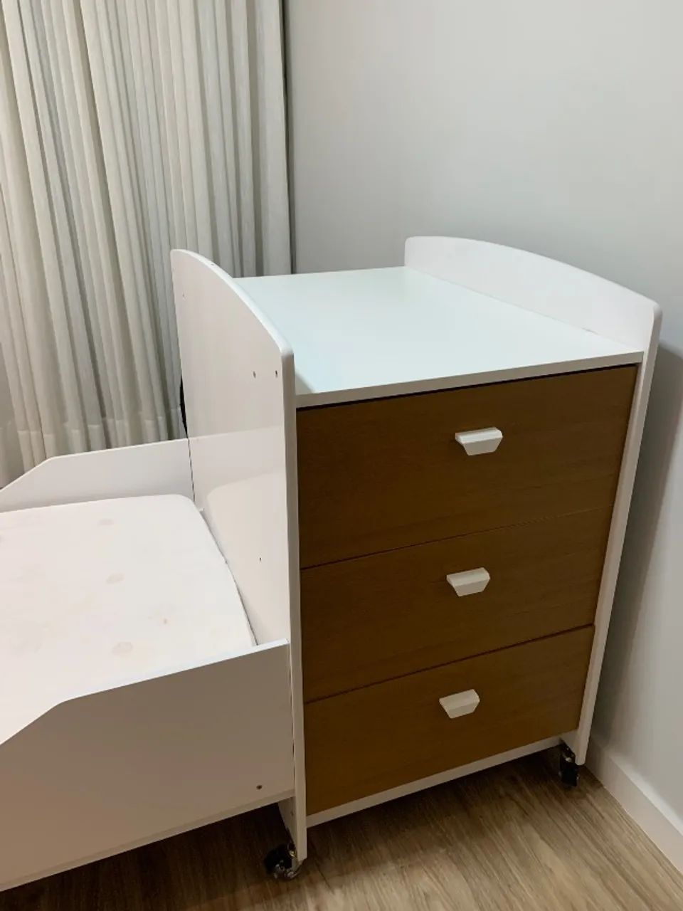 Berço/ cama com cômoda embutida - Foto 4