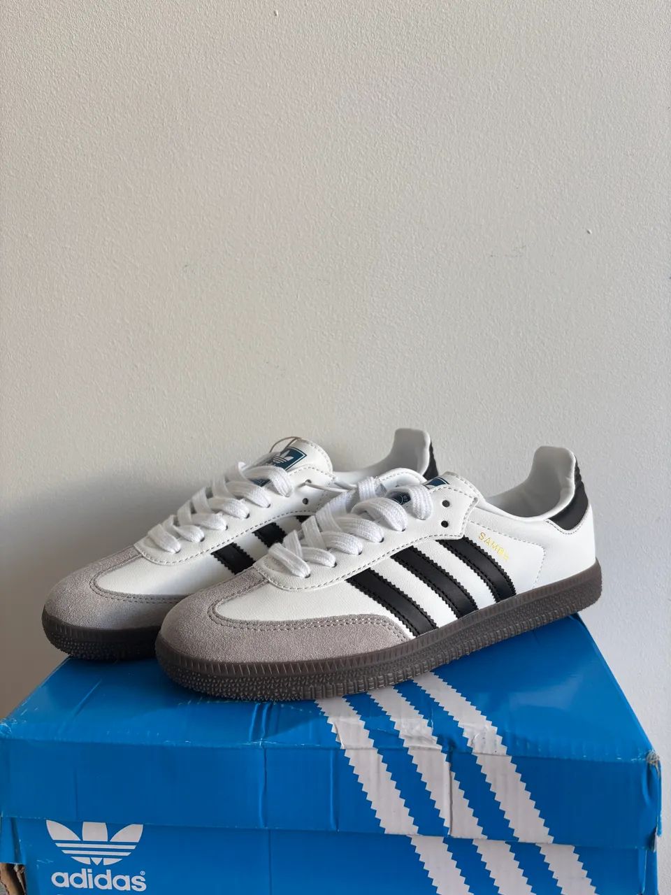 Adidas Samba White + Black (NOVO)