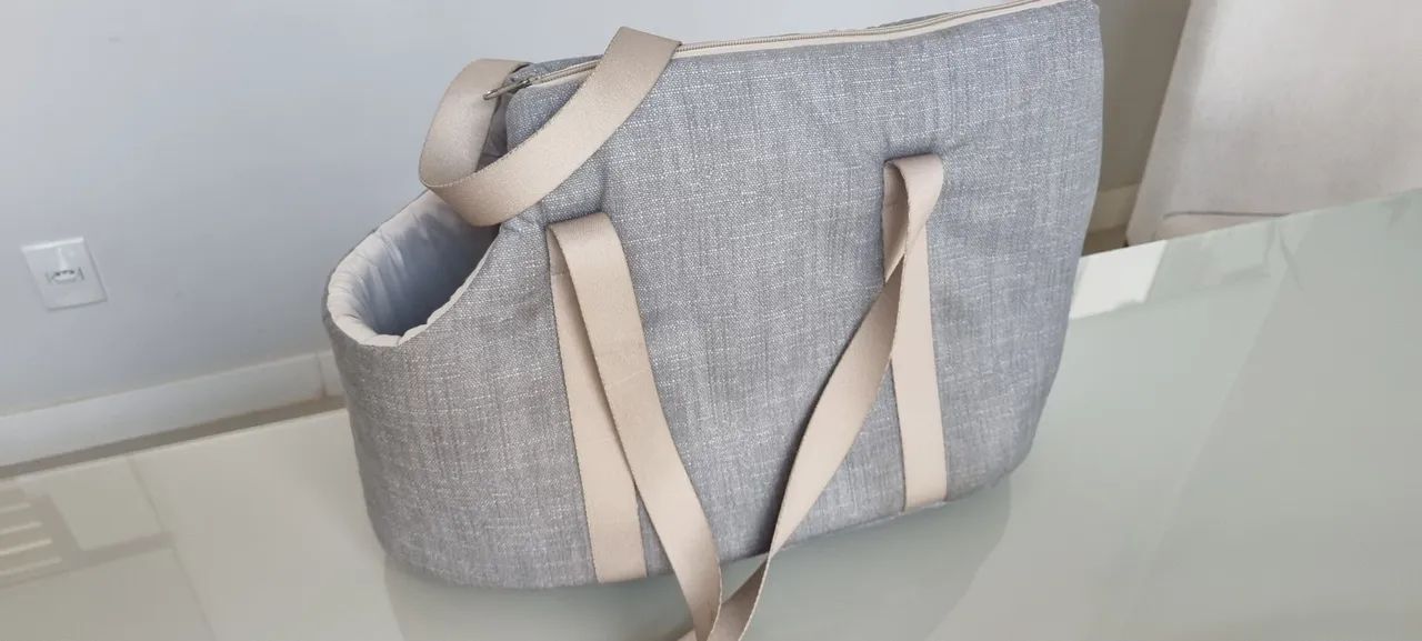 Bolsa para transporte de Pet porte pequeno - marca: Bonito pra cachorro.  - Foto 4