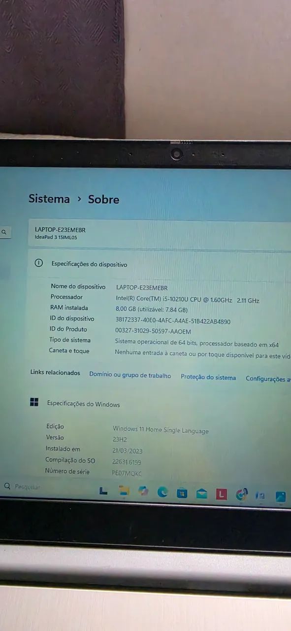 Notebook i5 10, 8G 255SSD - Foto 4