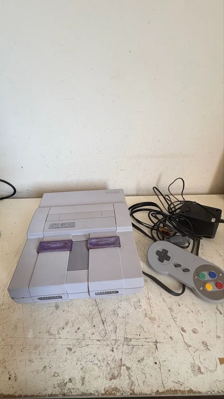 Console super nintendo com defeito 