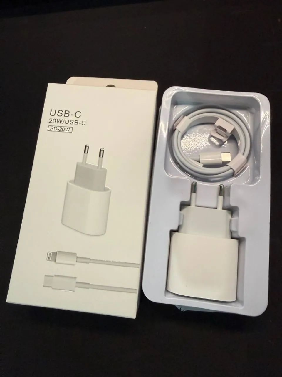 Carregador para iPhone 20W USB-C + Cabo Lightning - Carga Rápida - Foto 2