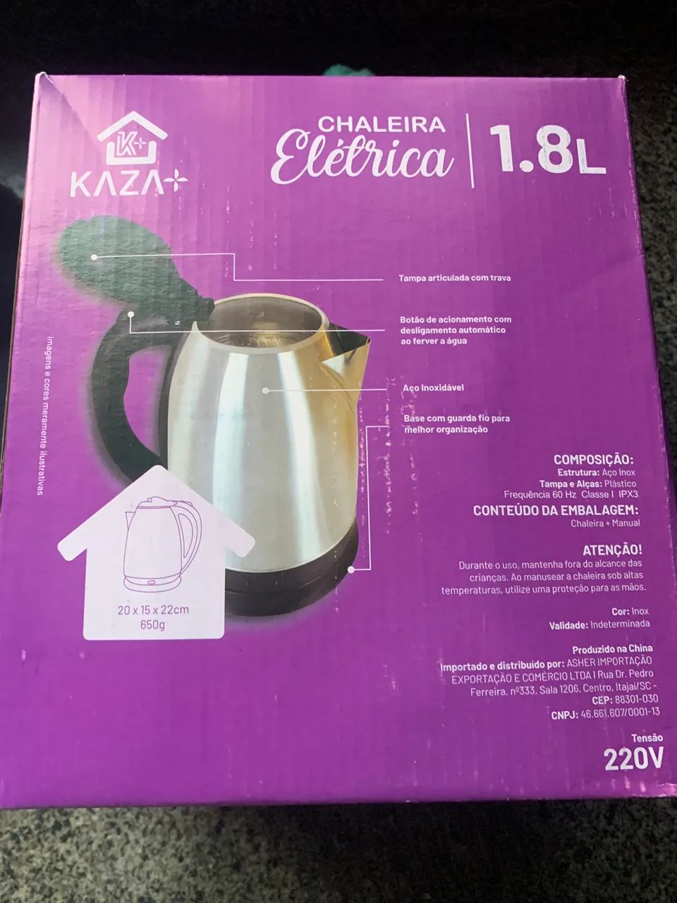 Chaleira elétrica 