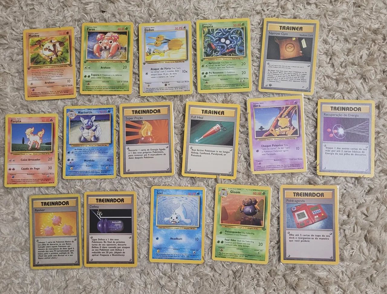 Lote de cartas Pokémon (vintage)