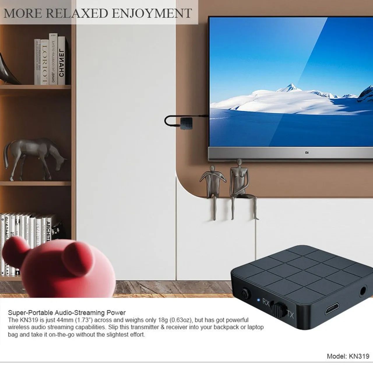 Adaptador Bluetooth Receptor e Transmissor para áudio  - Foto 4