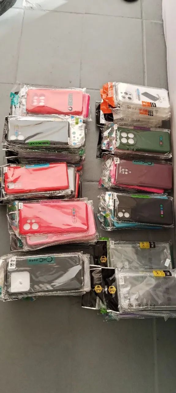 LOTE COM 87 CAPAS DE CELULAR NOVAS DE VÁRIOS MODELOS - Foto 2