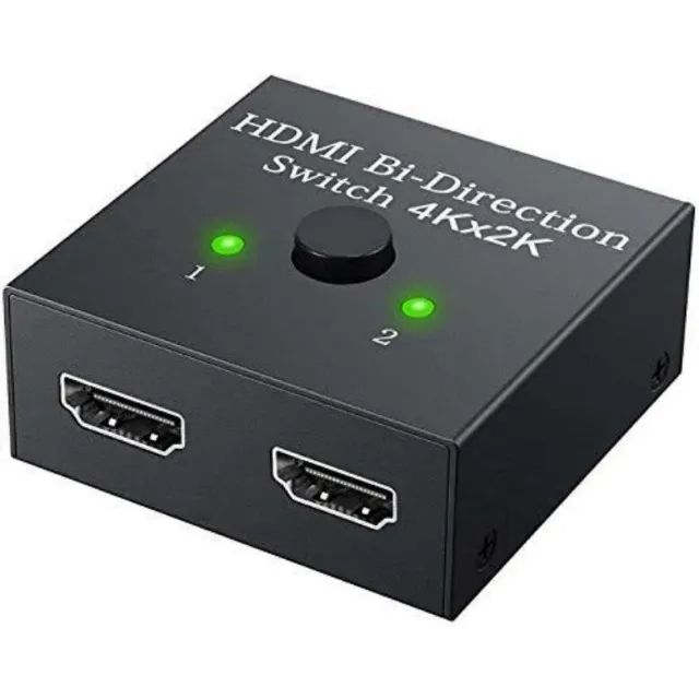 Switch HDMI 2x1 Manual Bidirecional 4Kx2K 
