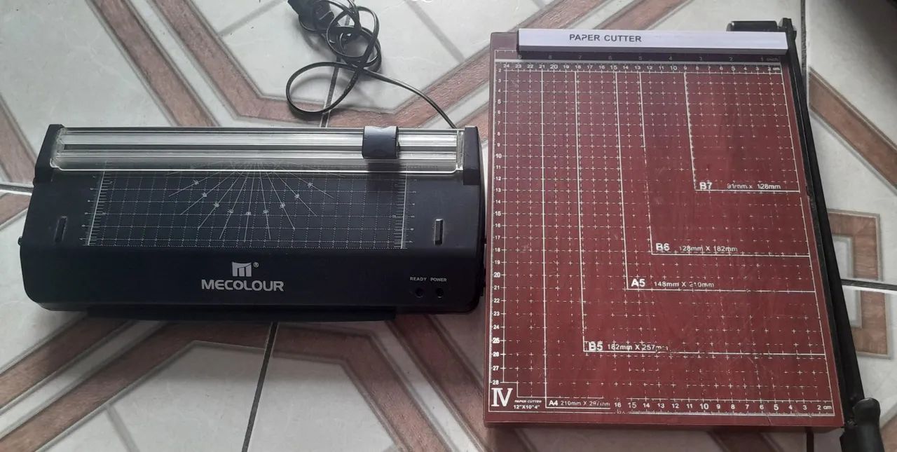 180$ KIT Plastificadora A4 + Guilhotina A4*