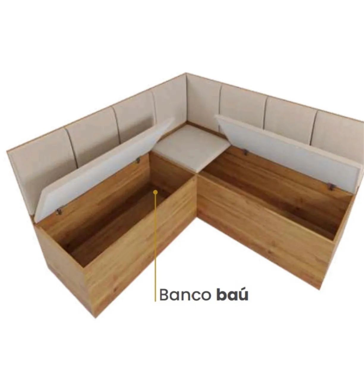 Conjunto Jardim Nobre com Baú 5 Peças - Foto 5