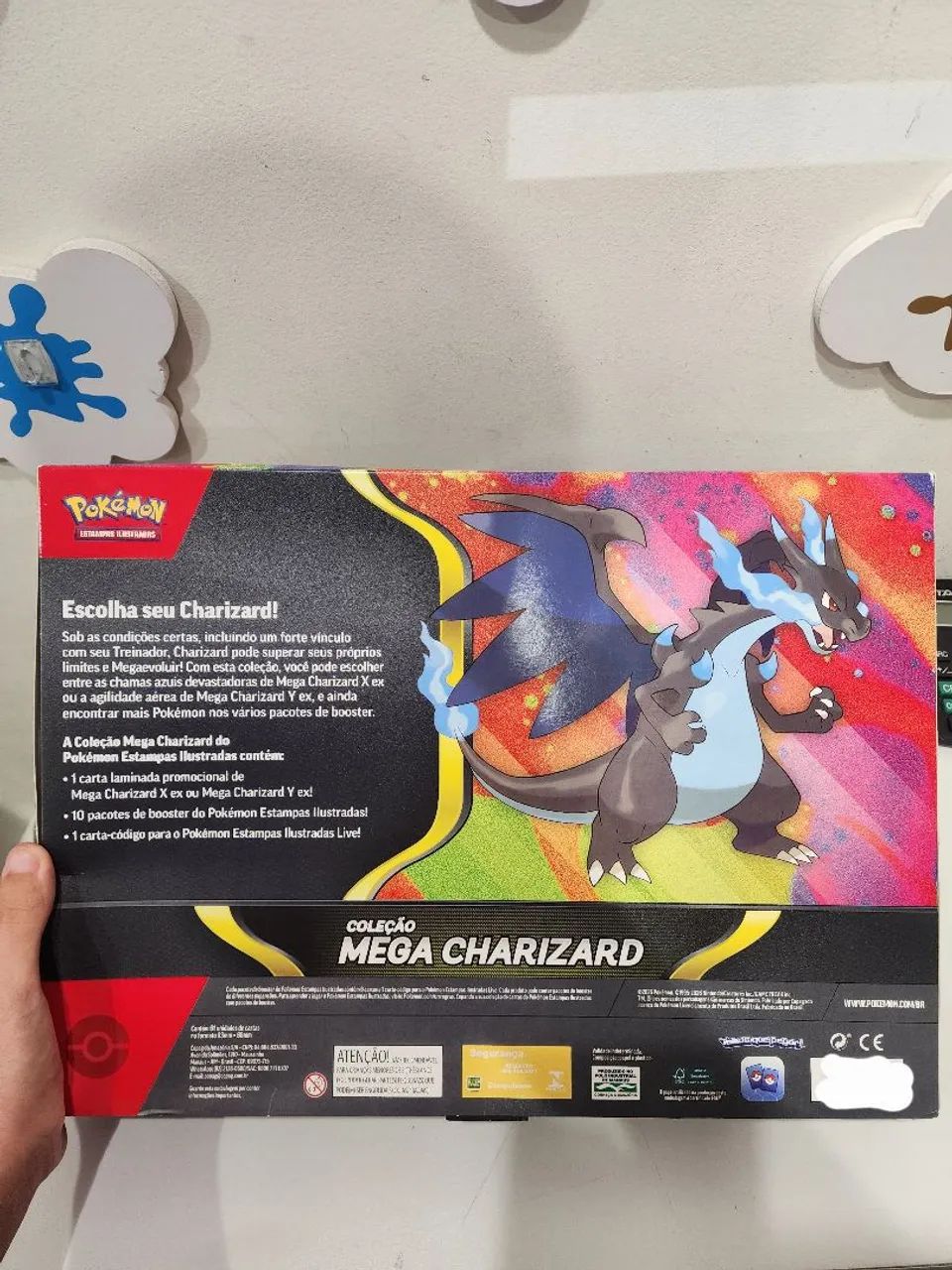 Original Box Mega Charizard ex X Megaevolução Copag Pokémon  - Foto 2