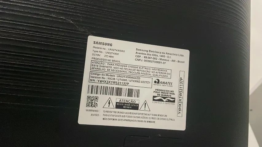 Vende - se Tv Samsung 32 polegadas com defeito interno 