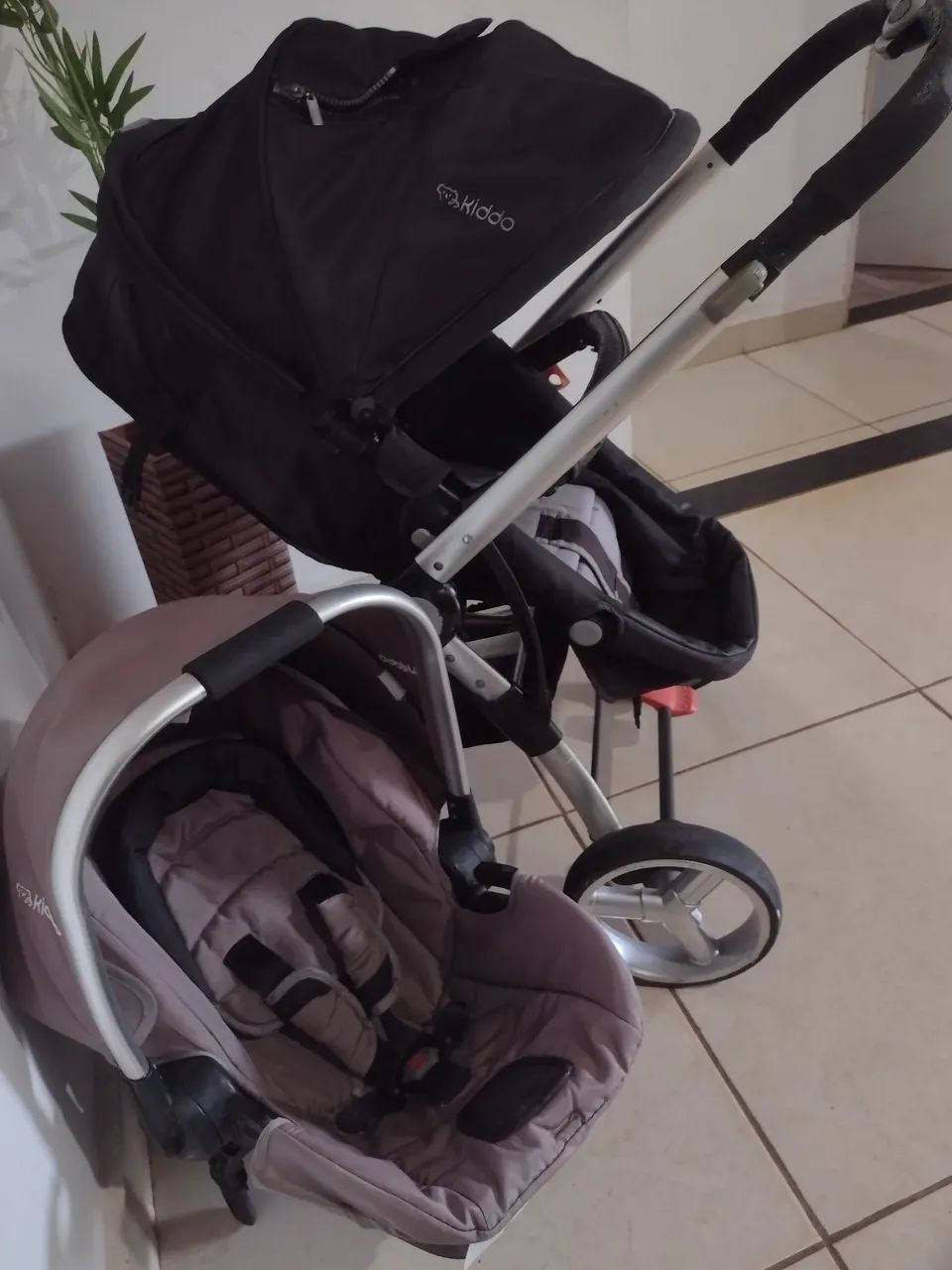 Carrinho moisés+bebê conforto  - Foto 4