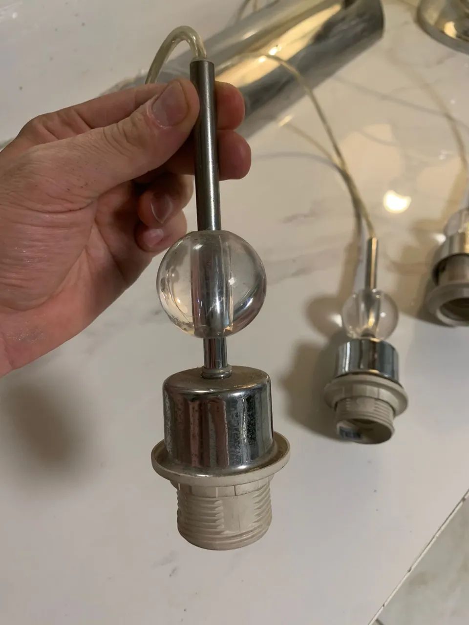 Luminária pendente cromada  - Foto 4