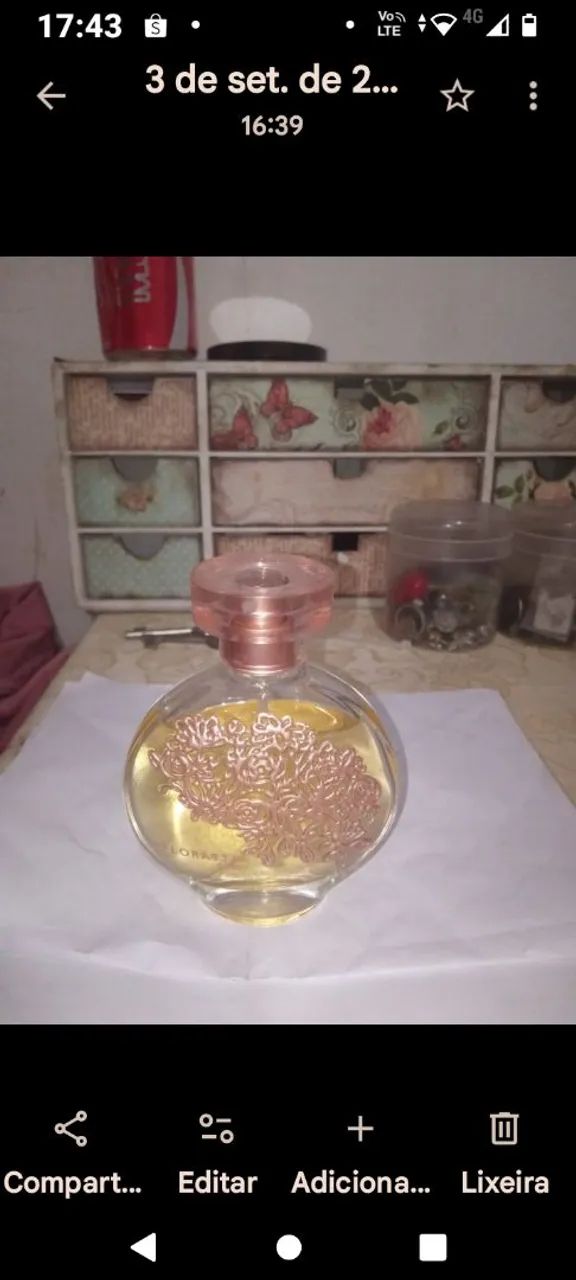 Perfume boticário florata in gold
