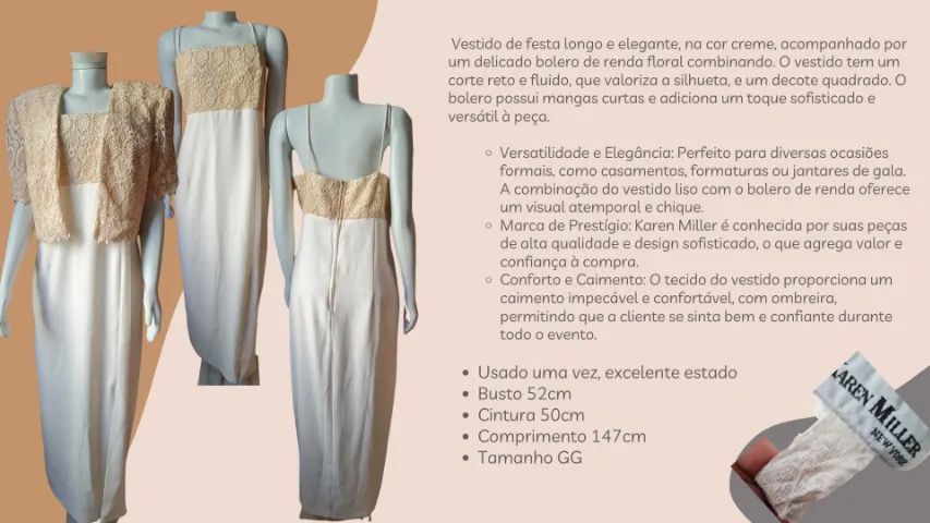 Vestido de festa longo e elegante com Bolero - Foto 2