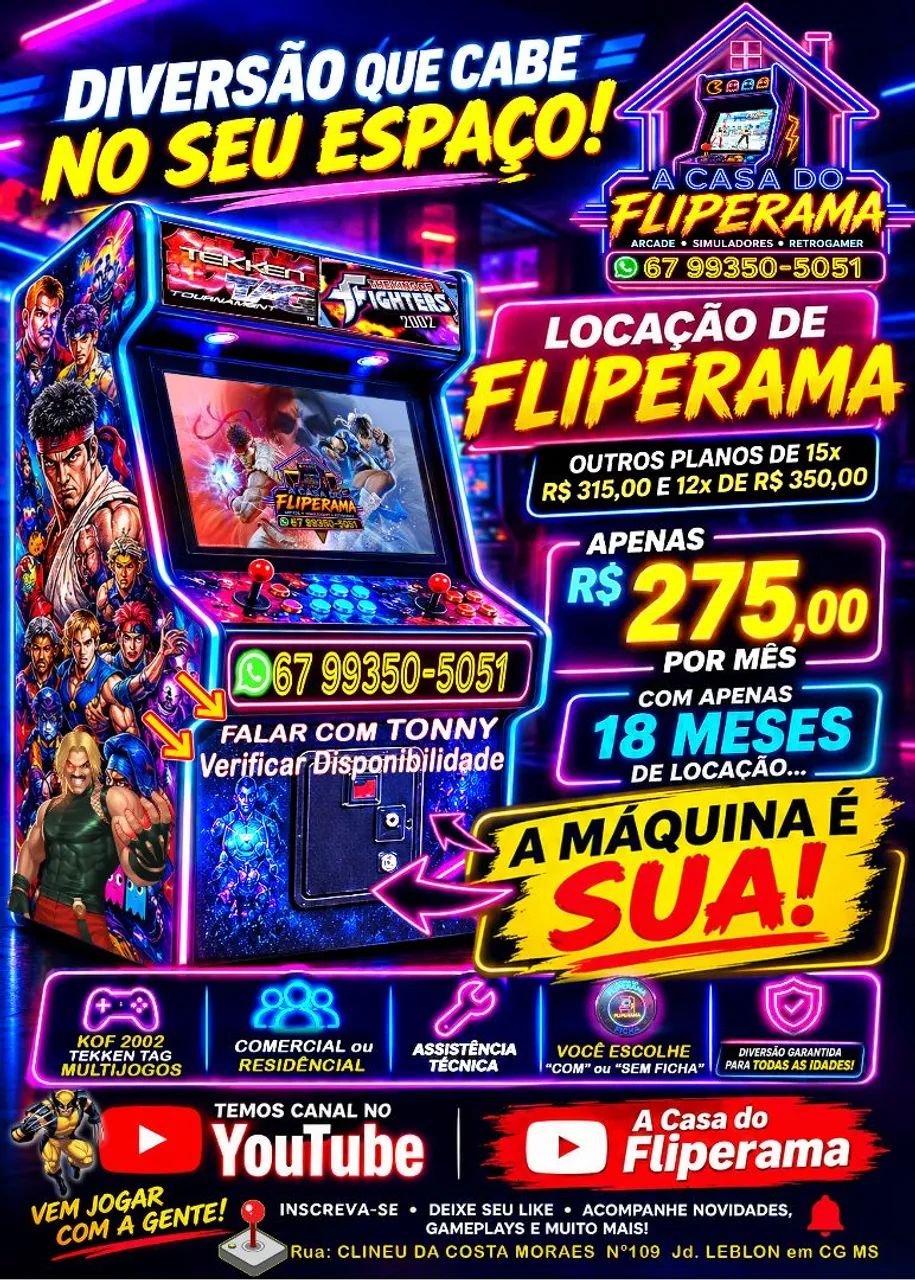 Fliperama será SEU.!!!