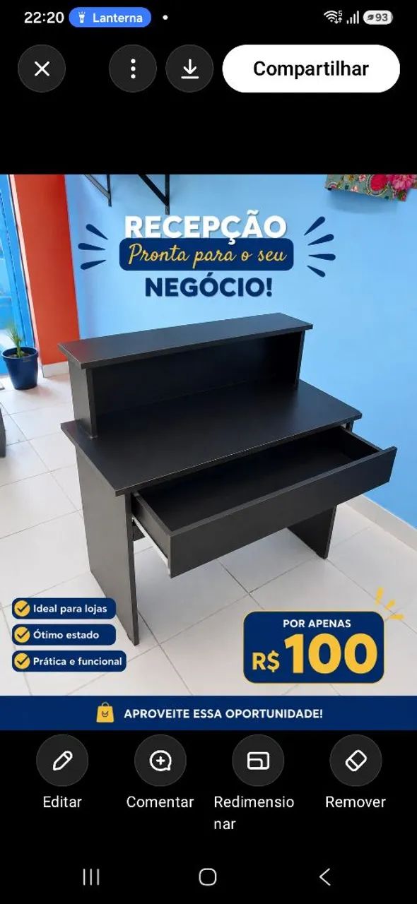 Recepção loja