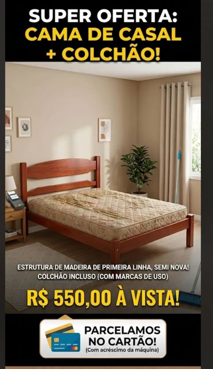 Cama de madeira 
