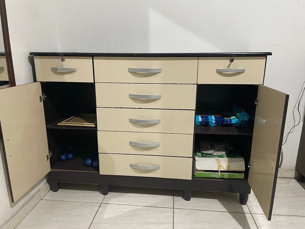 Cômoda sapateira dupla usada - Foto 2