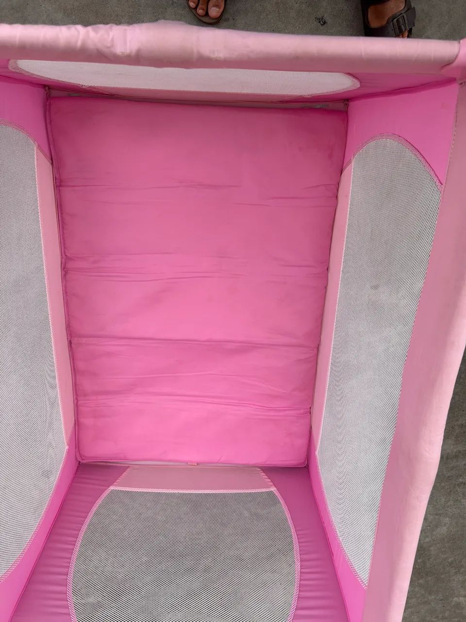 Berço portátil Rosa + Colchão  - Foto 2